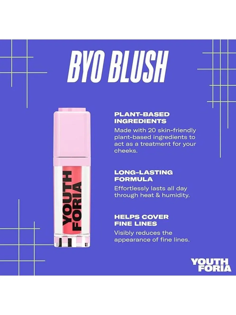 Youthforia BYO Blush Tinted Blush Oil But Tonight Clean Beauty new in box